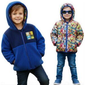 Marvel Avengers Reversible Puffer Jacket (2T) and 1 Pair of Sunglasses - NWT